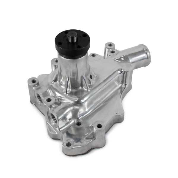 Top Street Performance HC8050P Mechanical Water Pump; Aluminum; Polished; SBF (289; 302; 351W) D/S Inlet - Truck Part Superstore