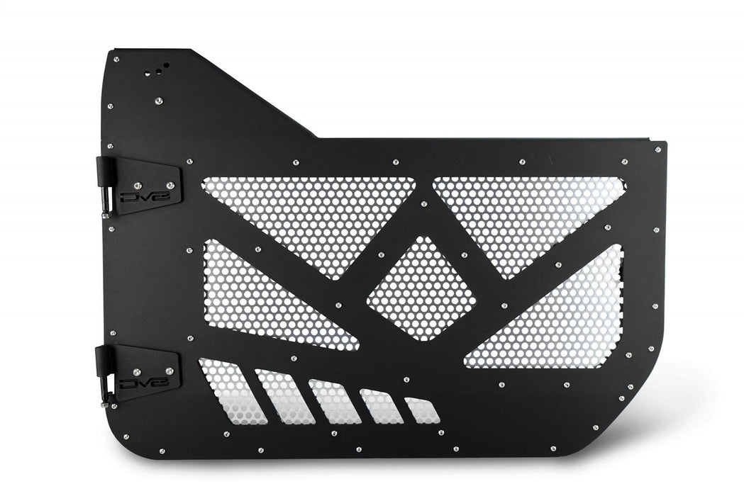 DV8 Offroad HDJL-01F Jeep JL/JT Half Doors Aluminum W/Perforated Aluminum Screens (Front) 18-Present Wrangler JL 4 Door DV8 Offroad - Truck Part Superstore