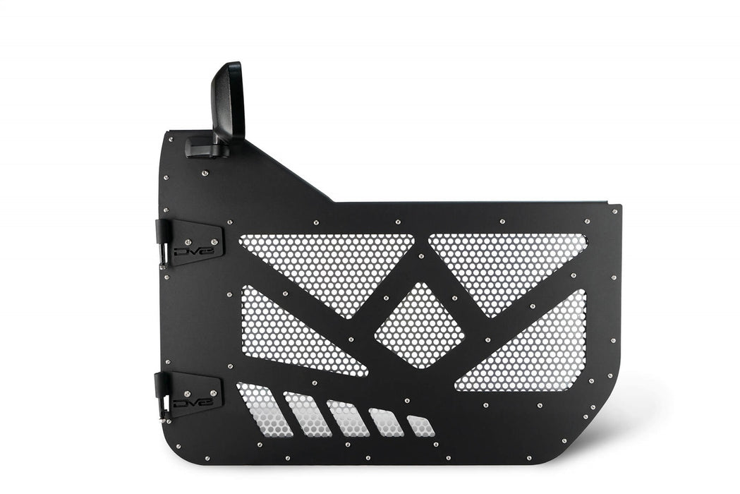 DV8 Offroad HDJL-01F Jeep JL/JT Half Doors Aluminum W/Perforated Aluminum Screens (Front) 18-Present Wrangler JL 4 Door DV8 Offroad - Truck Part Superstore