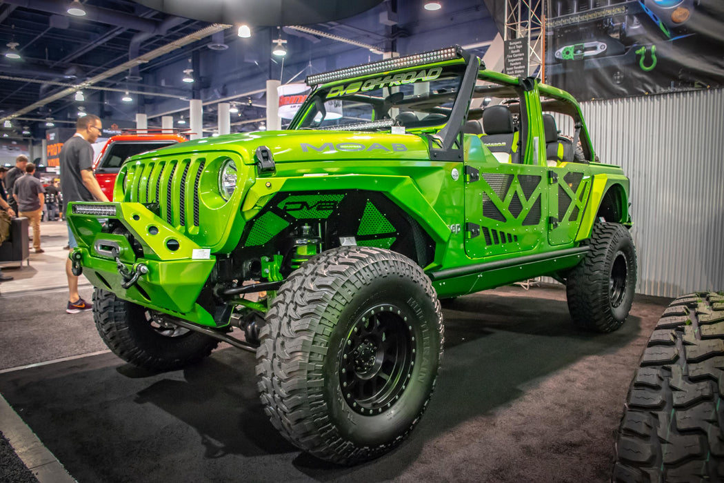DV8 Offroad HDJL-01R Jeep JL/JT Half Doors Aluminum W/Perforated Aluminum Screens (Rear) 18-Present Wrangler JL 4 Door DV8 Offroad - Truck Part Superstore