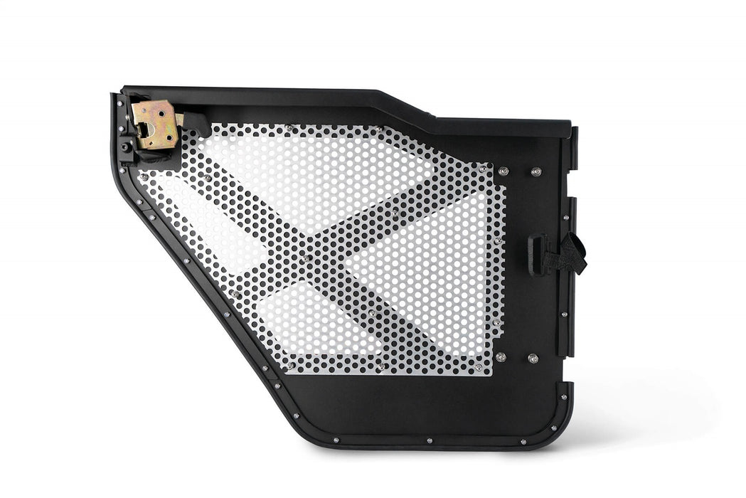 DV8 Offroad HDJL-01R Jeep JL/JT Half Doors Aluminum W/Perforated Aluminum Screens (Rear) 18-Present Wrangler JL 4 Door DV8 Offroad - Truck Part Superstore