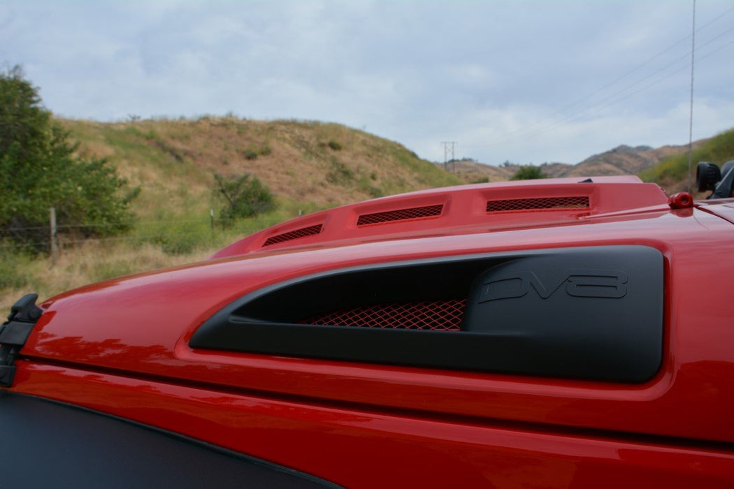 DV8 Offroad HDMB07-02 Jeep JK Heat Dispersion Hood Metal Back Primer 07-18 Wrangler JK DV8 Offroad - Truck Part Superstore