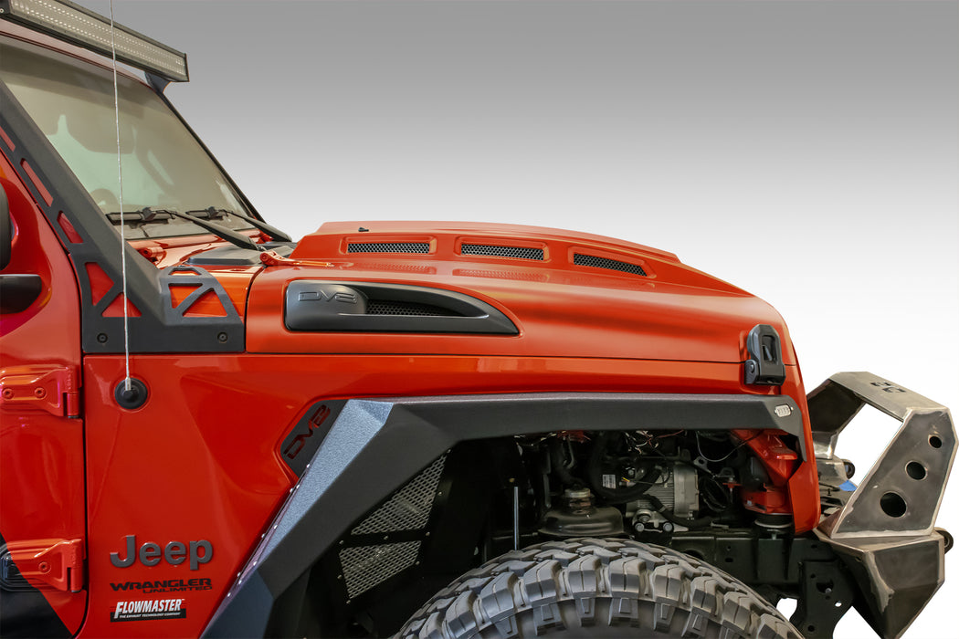 DV8 Offroad HDMBJL-01 Jeep JL Heat Hood 18-Present Wrangler JL DV8 Offroad - Truck Part Superstore