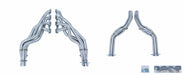 Pypes Performance Exhaust HDR40SK-1 Exhaust Header 1-7/8 in Primary 30 in Collector Long Tube Catted Downpipe 304 Stainless Steel Polished Pypes Exhaust - Truck Part Superstore