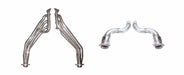 Pypes Performance Exhaust HDR78SK-1 Exhaust Header Long Tube Catted To Factory Mid-Pipe Hardware Included Polished 304 Stainless Steel Header 409 Stainless Mid-Pipe Pypes Exhaust - Truck Part Superstore