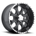 Helo HE7917980312AA HE791 17X9 8X6.5 G-BLK MACH -12MM - Truck Part Superstore