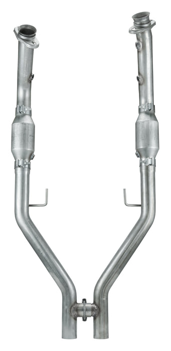 Pypes Performance Exhaust HFM26E Mustang Exhaust H Pipe For Short Tube Headers Catted 2.5 Inch H-Pipe For 05-10 Mustang GT Hardware Incl Natural 409 Stainless Steel Pypes Exhaust - Truck Part Superstore
