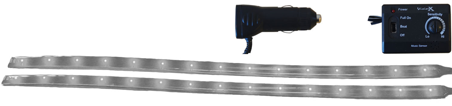 Vision X Lighting 4005617 12" Twin Pack Flexible LED Bars Multi Color - Truck Part Superstore