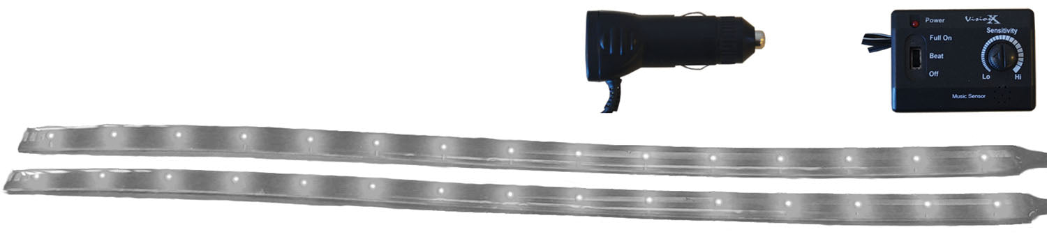 Vision X Lighting 4005945 12" Twin Pack Flexible LED Bars Superwhite - Truck Part Superstore