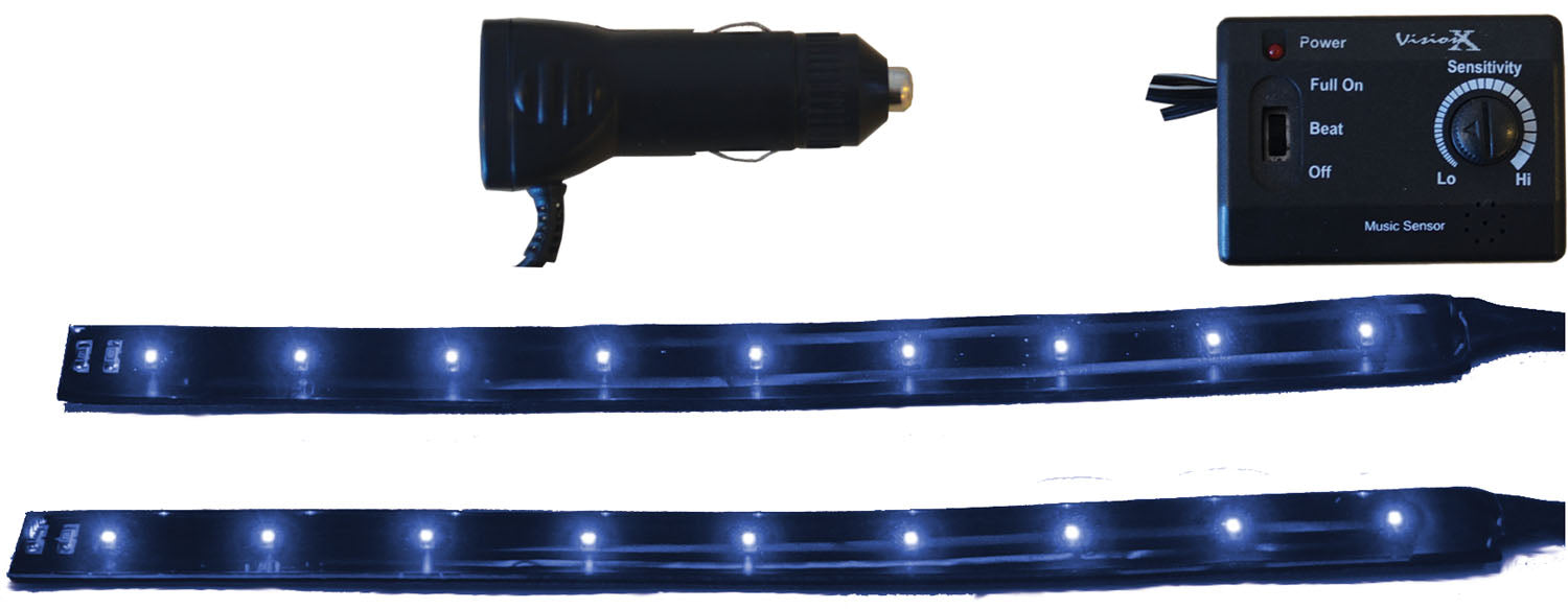 Vision X Lighting 4005525 6" Twin Pack Flexible LED Bars Blue - Truck Part Superstore