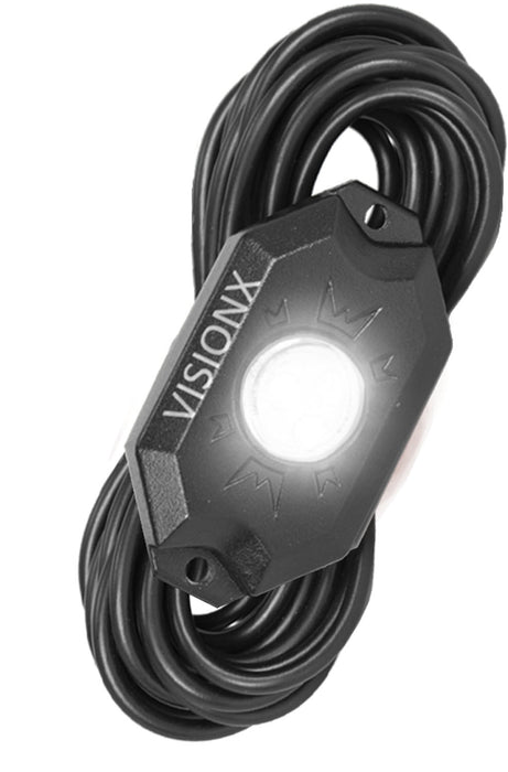 Vision X Lighting 9929293 9 Watt LED Rock Light Single Pod White - Truck Part Superstore