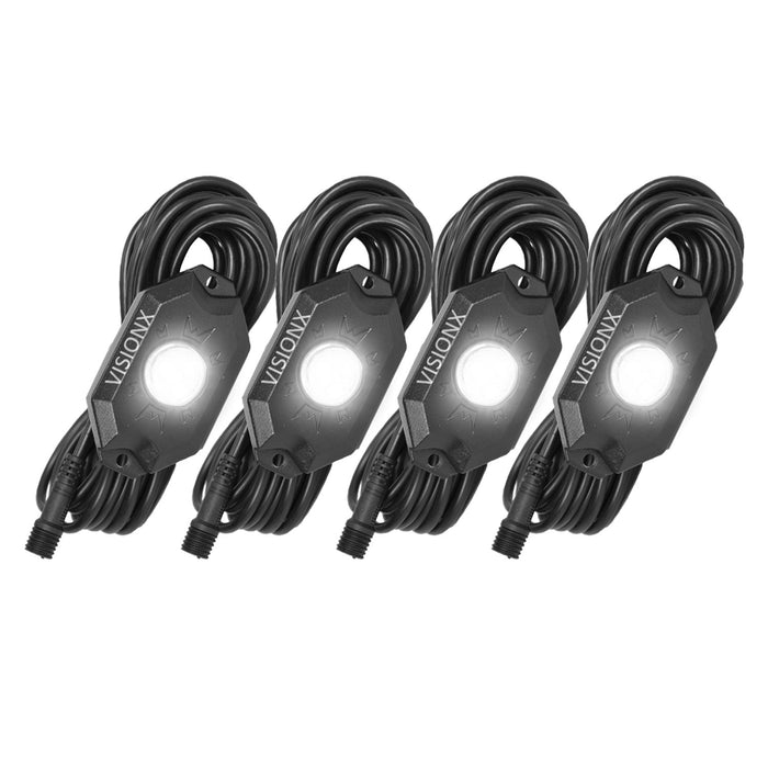 Vision X Lighting 9929354 9 Watt LED Rock Light 4 Pod Kit White - Truck Part Superstore