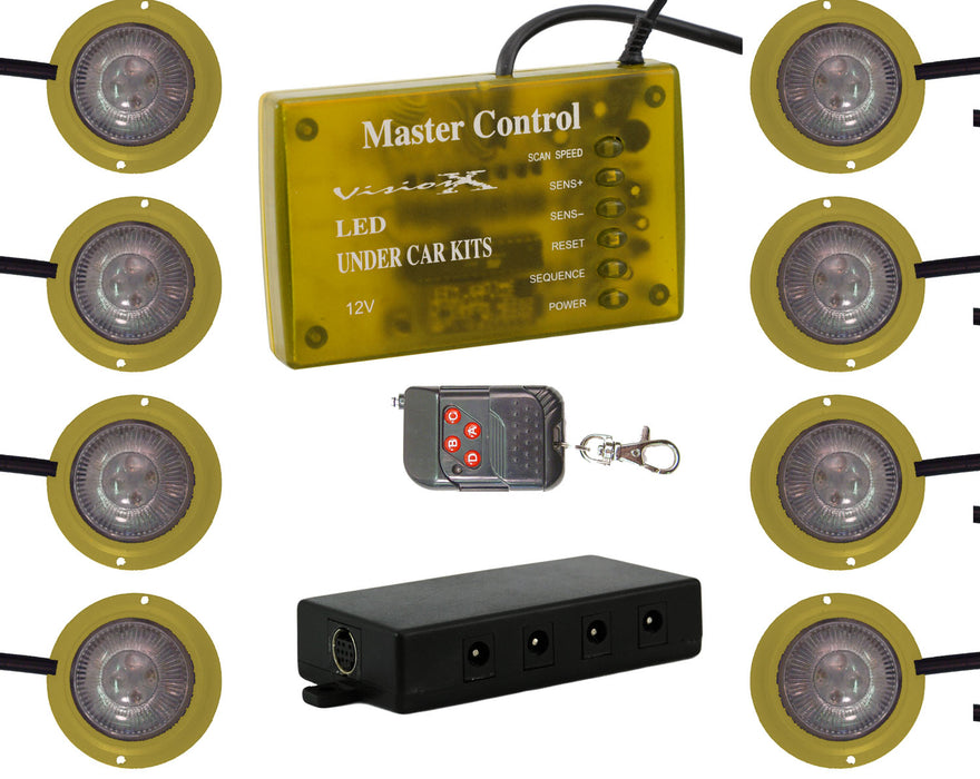 Vision X Lighting 4005662 LED Strobe And Rock Light Kit Amber - Truck Part Superstore