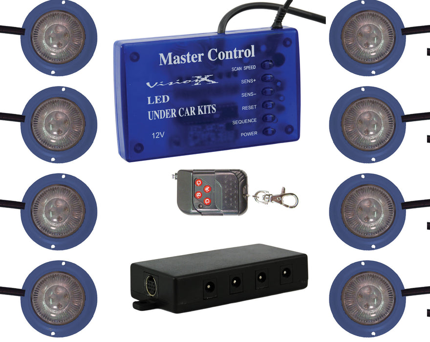 Vision X Lighting 4005372 LED Strobe And Rock Light Kit Blue - Truck Part Superstore