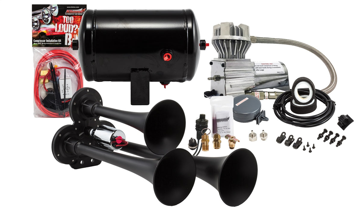 Kleinn Automotive Air Horns HK3-1 Pro Blaster™ Triple Air Horn Kit - Truck Part Superstore