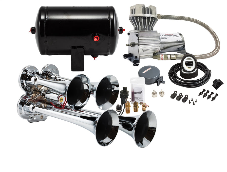 Kleinn Automotive Air Horns HK4 Pro Blaster™ Quad Air Horn Kit - Truck Part Superstore