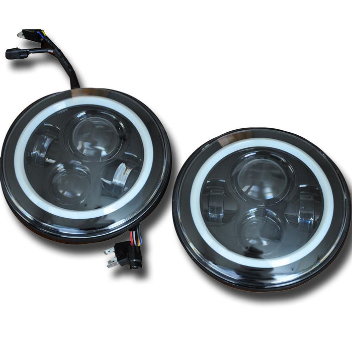 DV8 Offroad HL7JK-01 Jeep JK LED Projector Headlights 07-18 Wrangler JK DV8 Offroad - Truck Part Superstore