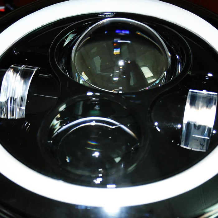 DV8 Offroad HL7JK-01 Jeep JK LED Projector Headlights 07-18 Wrangler JK DV8 Offroad - Truck Part Superstore