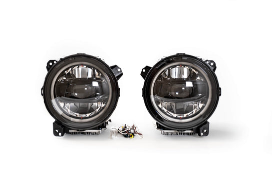 DV8 Offroad HLCJL-02 Led Headlights For 18-22 Wrangler JL 20-22 Jeep Gladiator Black DV8 Offroad - Truck Part Superstore