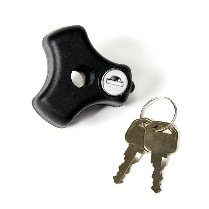 Hi-lift Jack HM-LK Secure your Hi-Lift on your Hood Mount with a quality key-locking knob. - Truck Part Superstore