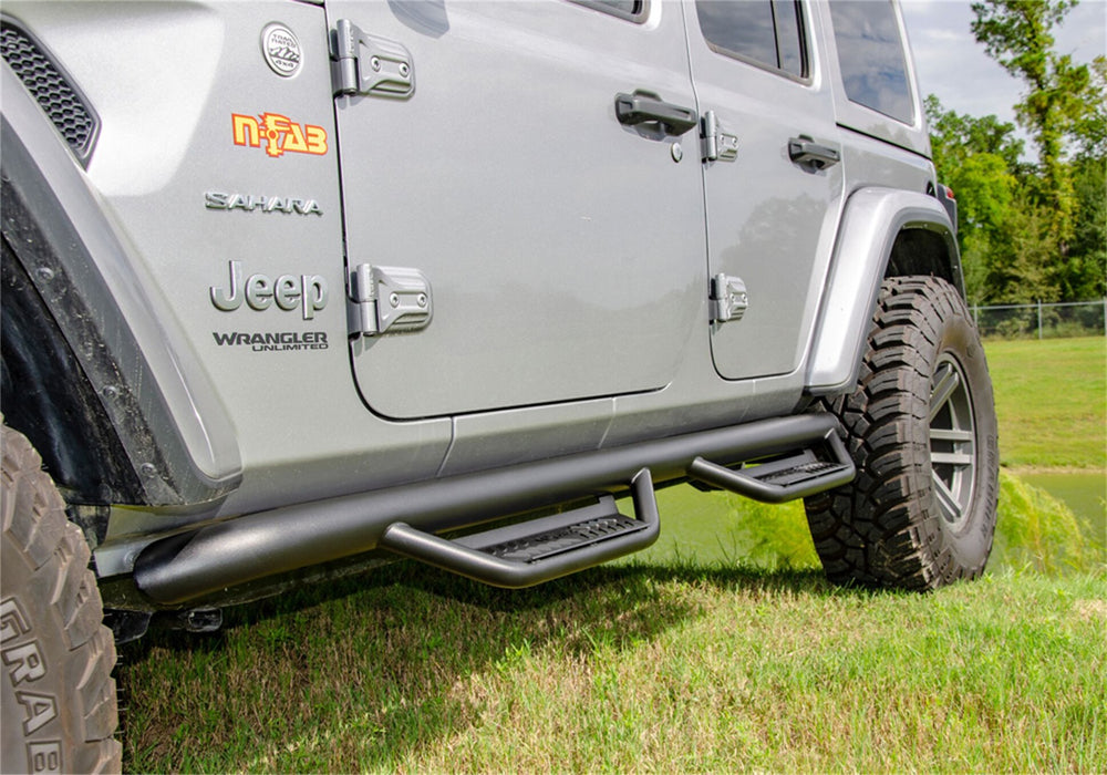 N-Fab HPJ1866-TX Podium LG-W2W (2 Steps)-18-22 Wrangler JL 4Dr-TX Blk - Truck Part Superstore