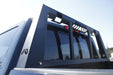 Fab Fours HR2000-1 Headache Rack; 2 Stage Black Powder Coated; - Truck Part Superstore