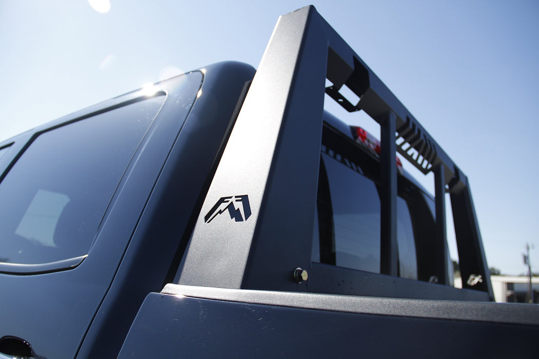 Fab Fours HR2000-1 Headache Rack; 2 Stage Black Powder Coated; - Truck Part Superstore
