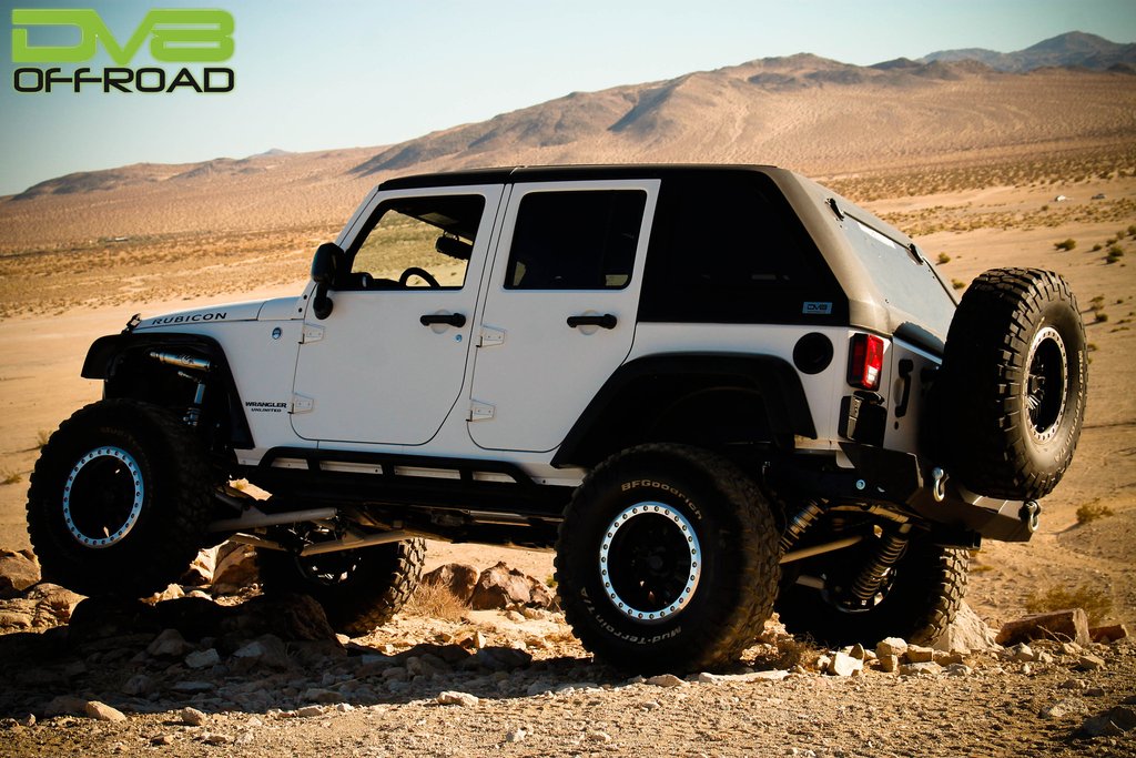 DV8 Offroad HT07FB42-W Jeep JK Hard Top Fast Back 07-18 Wrangler JK 4 Door Black W/Wiper 2 Piece DV8 Offroad - Truck Part Superstore