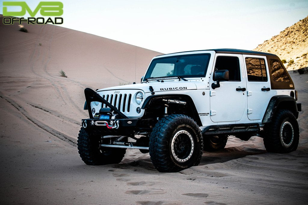 DV8 Offroad HT07FB42-W Jeep JK Hard Top Fast Back 07-18 Wrangler JK 4 Door Black W/Wiper 2 Piece DV8 Offroad - Truck Part Superstore