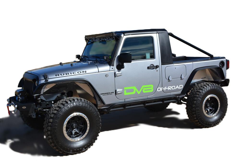 DV8 Offroad HT07TC42 Jeep JK Truck Conversion 07-18 Wrangler JK Black DV8 Offroad - Truck Part Superstore