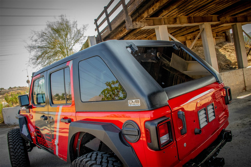 DV8 Offroad HTJLFB-B Jeep JL Fastback Hard Top 2018-Present Wrangler JL Unlimited DV8 Offroad - Truck Part Superstore