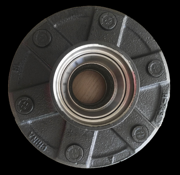 Husky Towing 33087 Idler Hub 3500 Pound Capacity 6 x 5-1/2 Inch Bolt Pattern Black Push-In Studs - Truck Part Superstore