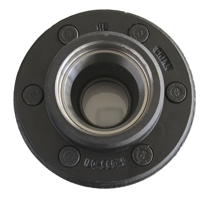 Husky Towing 33088 Idler Hub 6000 LB Capacity 6 x 5-1/2" Bolt Pattern Black 1/2-20 Push-In Studs - Truck Part Superstore