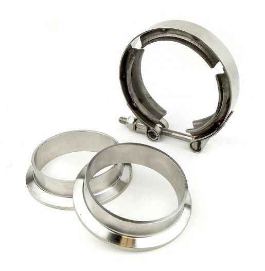 Pypes Performance Exhaust HVB30 V-Band Exhaust Clamp 3 in Natural 304 Stainless Steel Pypes Exhaust - Truck Part Superstore