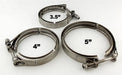 Pypes Performance Exhaust HVB50 Exhaust Muffler Band Clamp 5 in Natural 304 Stainless Steel Pypes Exhaust - Truck Part Superstore