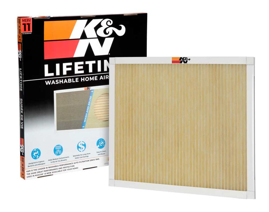 K&N HVC-12020 HVAC Filter; 20 x 20 x 1 - Truck Part Superstore