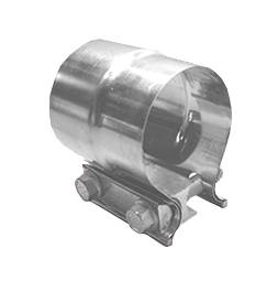 Pypes Performance Exhaust HVC10 Exhaust Muffler Band Clamp 2.5 in Stepped Natural 304 Stainless Steel Pypes Exhaust - Truck Part Superstore