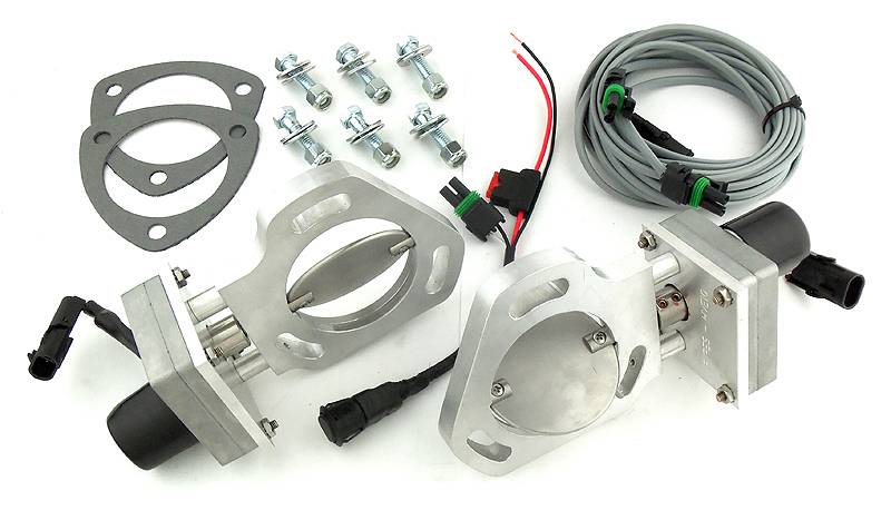 Pypes Performance Exhaust HVE10 Dual Exhaust Electric Dump Cutout Natural Finish Hardware Incl Aluminum And 304 Stainless Steel Material Pypes Exhaust - Truck Part Superstore