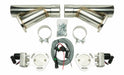 Pypes Performance Exhaust HVE10K3 Dual Y Exhaust Electric Dump Cutout 3 in Natural Finish Hardware Included Aluminum And 304 Stainless Steel Material Pypes Exhaust - Truck Part Superstore