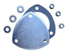 Pypes Performance Exhaust HVE12 Exhaust Flange Dump Plate Kit 3 in Hardware Incl Natural 304 Stainless Steel Pypes Exhaust - Truck Part Superstore