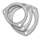 Pypes Performance Exhaust HVF13S Exhaust Flange 3 in Hardware Not Incl Natural 304 Stainless Steel Pypes Exhaust - Truck Part Superstore
