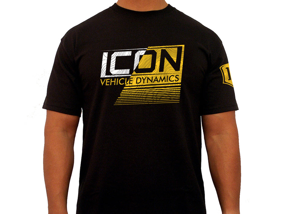 ICON Vehicle Dynamics ICON-TEE-STR-BLK-XL ICON STRIKEOUT TEE BLACK - SIZE XL - Truck Part Superstore