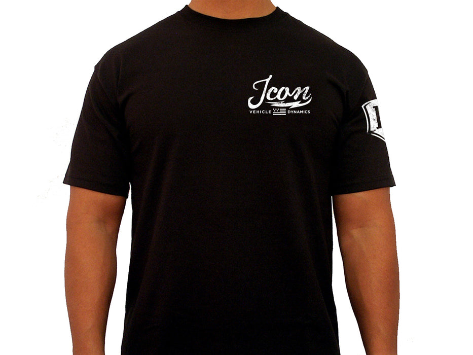 ICON Vehicle Dynamics ICON-TEE-VIN-BLK-XXL ICON VINTAGE TEE BLACK - SIZE 2XL - Truck Part Superstore