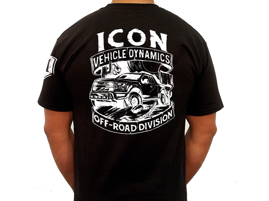 ICON Vehicle Dynamics ICON-TEE-WST-BLK-L ICON WESTERN TEE BLACK - SIZE LARGE - Truck Part Superstore