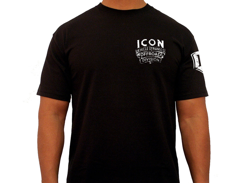 ICON Vehicle Dynamics ICON-TEE-WST-BLK-XL ICON WESTERN TEE BLACK - SIZE XL - Truck Part Superstore