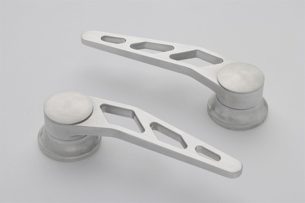 Lokar IDH-2010 Interior Door Handle; Front; Billet Aluminum; Brushed Finish; Pair; - Truck Part Superstore