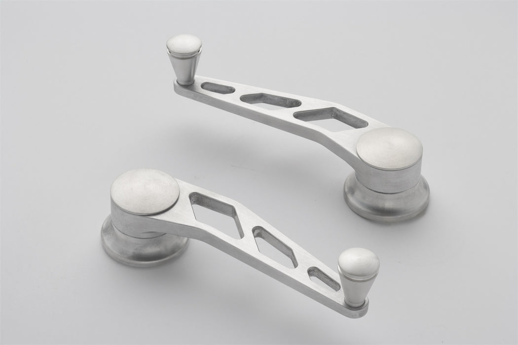 Lokar IDH-2012 Window Crank; Billet Aluminum; Brushed Finish; Pair; - Truck Part Superstore