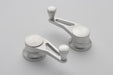 Lokar IDH-2018 Vent Window Crank; Billet Aluminum; Brushed Finish; Pair; - Truck Part Superstore