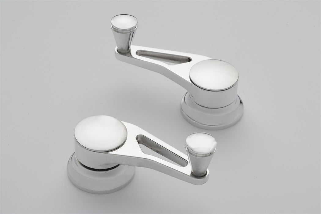 Lokar IDH-2023 Vent Window Crank; Billet Aluminum; Polished Finish; Pair; - Truck Part Superstore