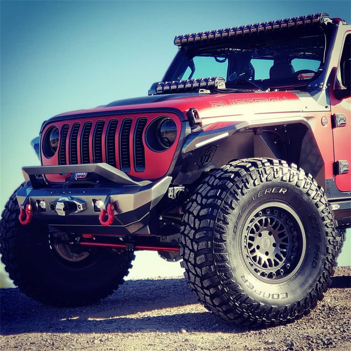 Road Armor 518LFF0Z Stealth Body Armor; Fender Liner; Front; Raw Stainless Steel; - Truck Part Superstore